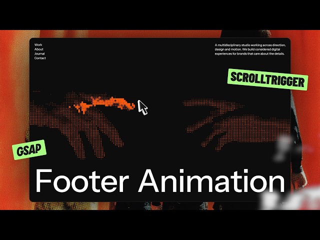 Scroll-Triggered Footer Animation With Living ASCII Hands (This Is Pure GSAP Witchcraft)