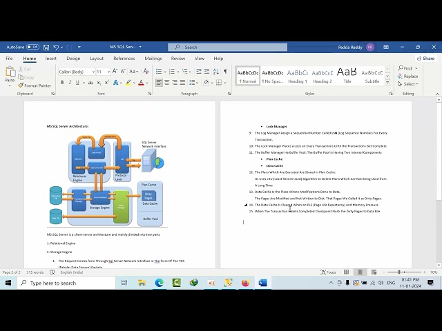 MS SQL DBA Interview Questions and Answers | MS SQL Server Architecture - Question 4