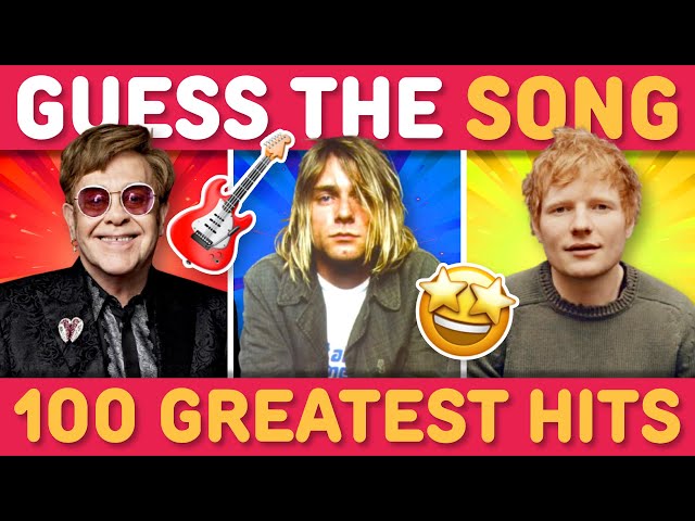 GUESS THE 100 GREATEST HITS OF ALL TIME 🤩 🎤 | Song Quiz