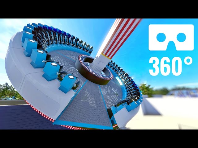 [VR Video 360°] Extreme 360 Roller Coaster Frisbee Ride POV Google Cardboard Virtual Reality