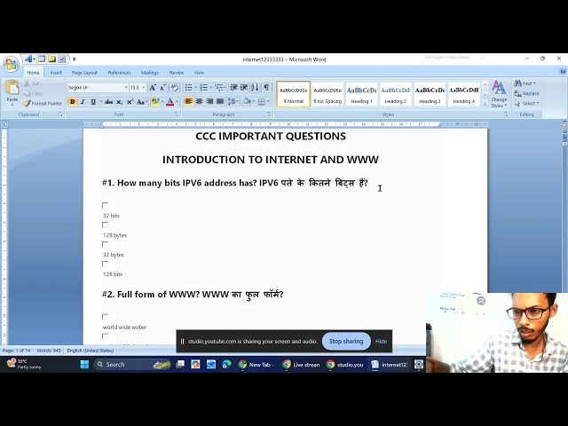 Basic Computer Course