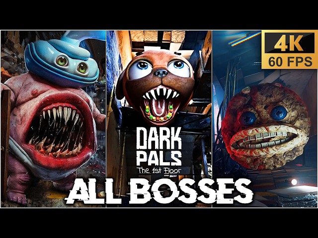 Dark Pals: The 1st Floor ALL BOSSES & MONSTER Encounters (4K60fps)