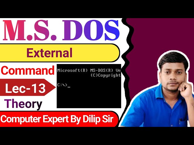 Move, CHKDSK, Tree command use in ms dos | Computer Expert by Dilip Sir #msdos #computer