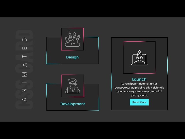 Animated Service Section Card UI Design using Html & CSS