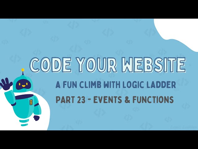 JavaScript Events & Functions + Implement Dark Mode using JS 🌙 | Code Your Website – Part 23