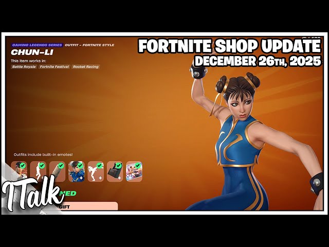 Fortnite Shop YOU HAVE BEEN REPLACED! [December 26th, 2025] (Fortnite Chapter 7)