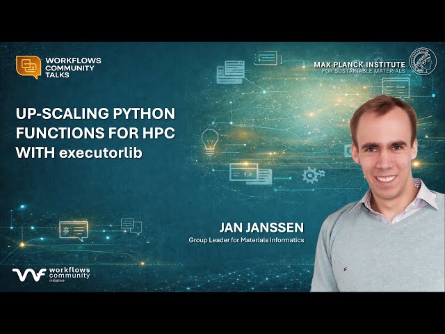 Workflows Community Talks: Up-scaling Python functions for HPC with executorlib
