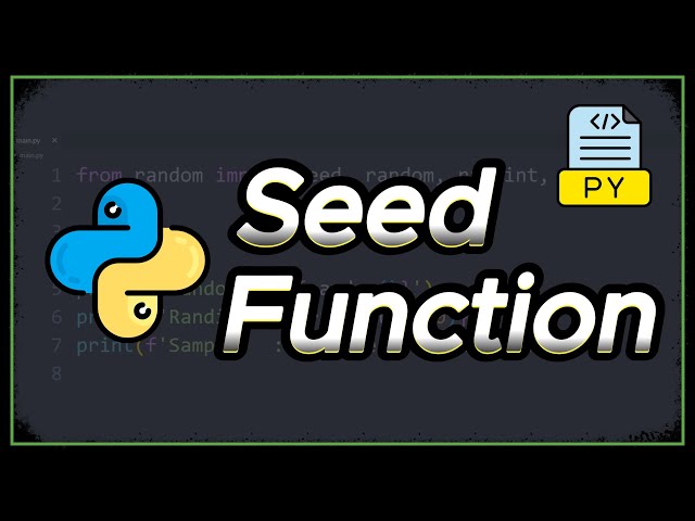 Seed Random Function in Python