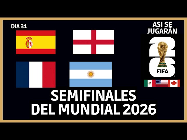 THIS IS HOW THE 2026 WORLD CUP SEMIFINALS WILL BE PLAYED