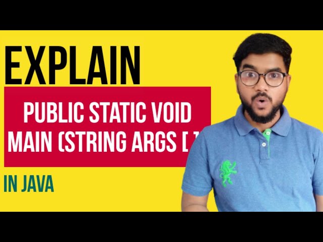 🔴 what is public static void main in java ???