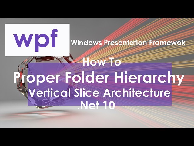 How To In WPF Proper Folder Hierarchy Part 4 Vertical Slice Architecture