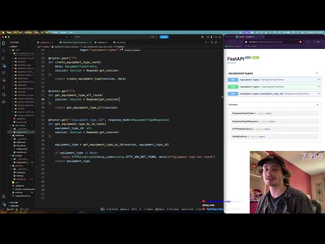 Backend API & Database Programming in Python (FastAPI + SQLModel) | 05-28-2026