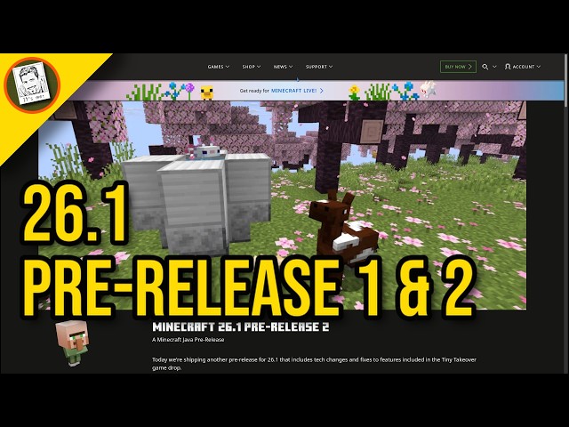 MOJANG SURPRISED US! 2 Updates in 1 Week (26.1 Pre-Release 1 & 2)