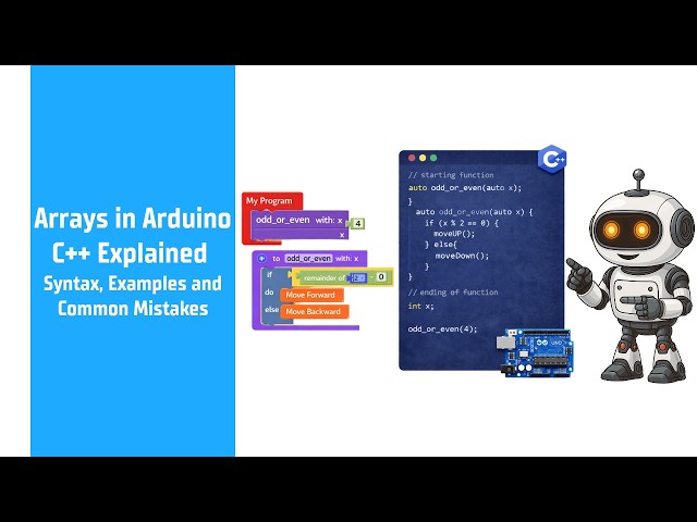 Arrays in Arduino C++ Explained | Syntax, Examples and Common Mistakes