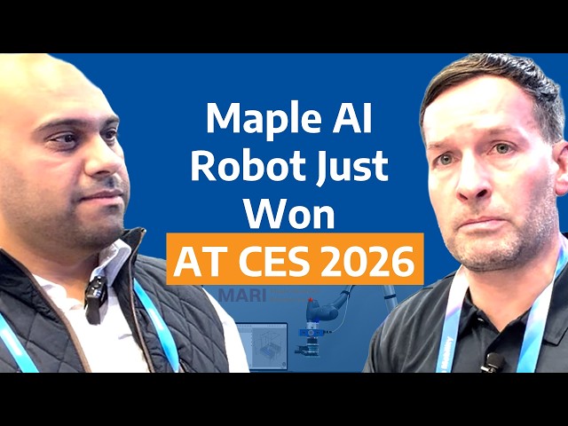 Maple Advanced Robotics (MARI) winning an award with doosan at CES 2026