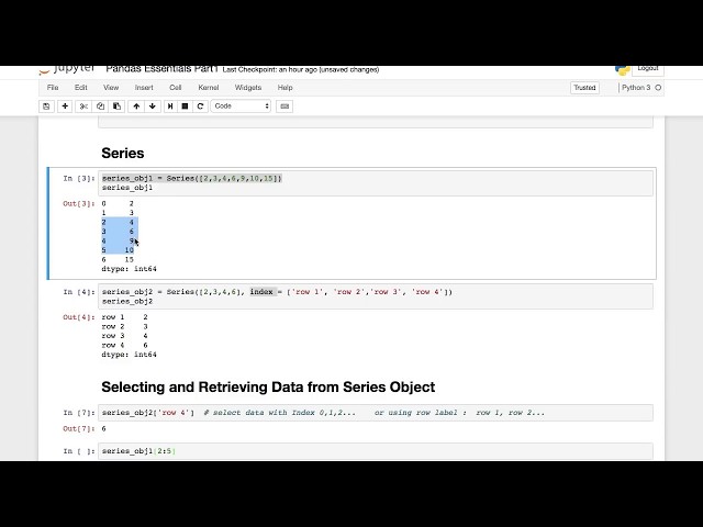 Data Science Tutorials- Module 3- Part 1 - Python Pandas Essentials for Data Science - 1