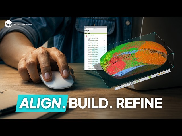 Tutorial de Geomagic Control X: Cómo convertir nubes de puntos en mallas y alinear datos de escaneo
