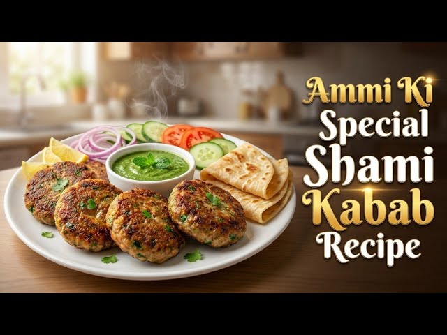 Ammi Ki Special Shami Kabab Recipe | Soft, Crispy & Flavorful Homemade Shami Kababs