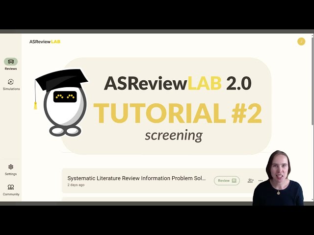Screening with ASReview 2.0 – Smarter Decisions, Less Effort
