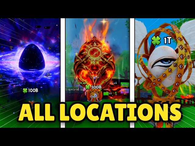 ALL NEW BLACKHOLE EGG, SOLARIS EGG & CHERUB EGG LOCATIONS in Ride a Pet!