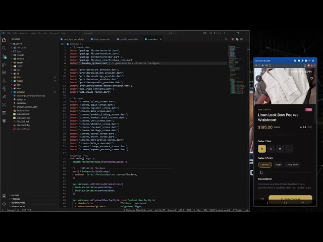 The Outfit - Flutter Fashion App Demo