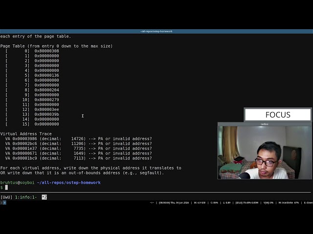 Live study: read along book "Operating Systems: Three Easy Pieces" (Part 114)