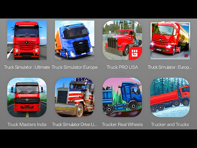 Truck Simulator Ultimate, Truck Simulator Europe, Truck Pro USA, Truck Master - Android Gameplay