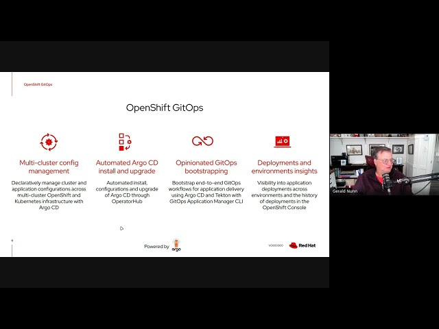 OpenShift Commons:  OpenShift GitOps with Gerald Nunn, Red Hat