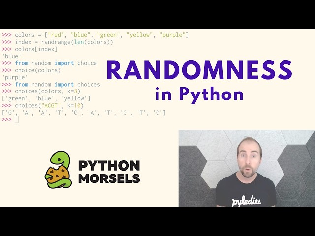 Selecting random values in Python