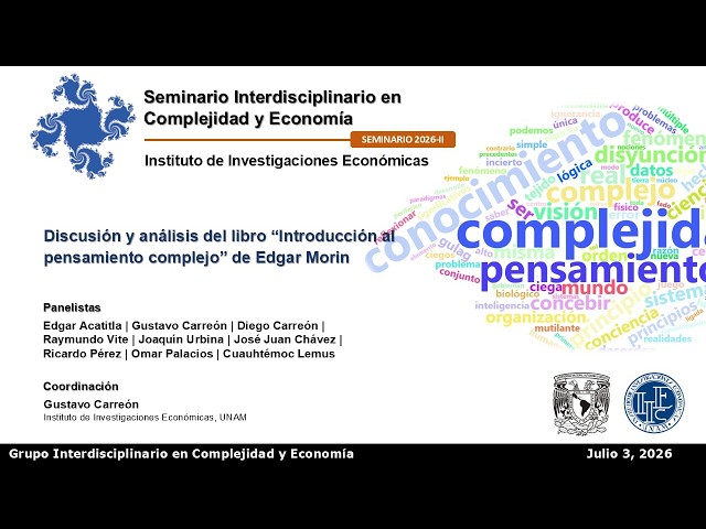 GICE Seminario 2026-II. Análisis del libro “Introducción al pensamiento complejo” de Edgar Morin