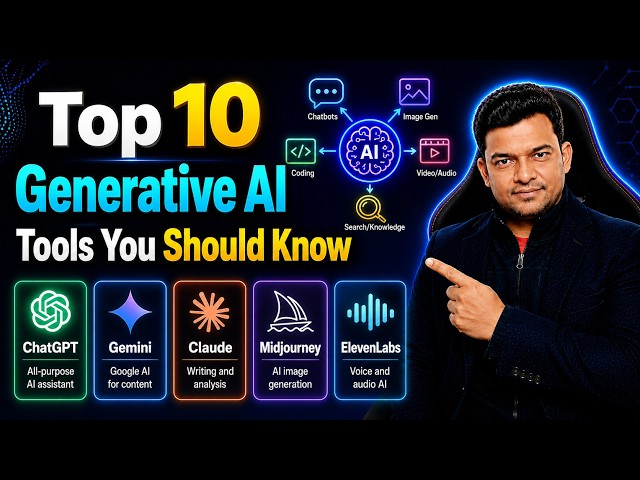 Top 10 Generative AI Tools You Should Know in 2026 | Top 10 Generative AI Tools