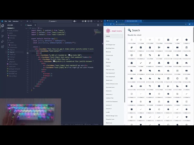 ASMR Programming – Todo App from Scratch with React & Tailwind (Keyboard Sounds)