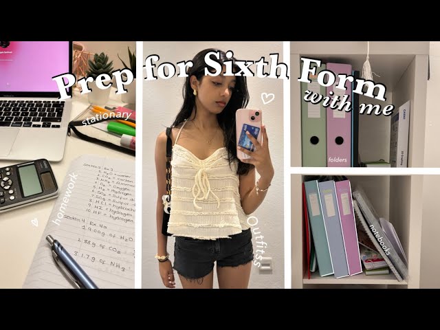 PREP for SIXTH FORM w me: back to school shopping, outfits, room tour, tesco, homework