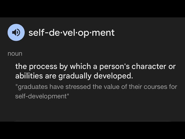 Make Self Development A Lifestyle!  