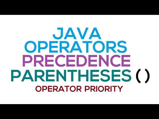 24 - Operators Precedence & Parentheses in Java (Hindi/Urdu)