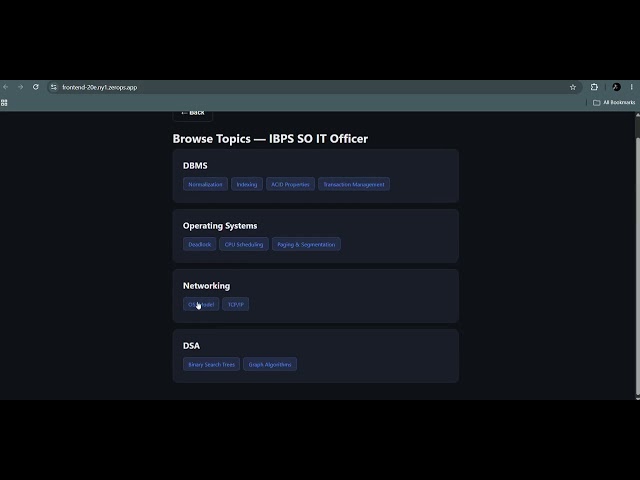 ExamArena — AI-Powered Adaptive Exam Prep | Zerops Challenge Submission.bcz of mic issue w/o audio
