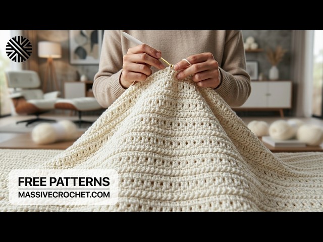 NEW & VERY EASY Crochet Pattern for Beginners!⚡️Crochet Stitch for Baby Blanket, Scarf & Bag
