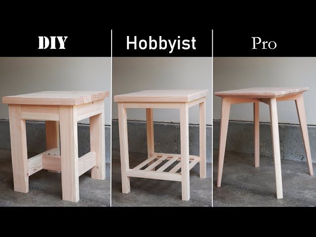 3 Levels of End Tables (Based on the Tools)
