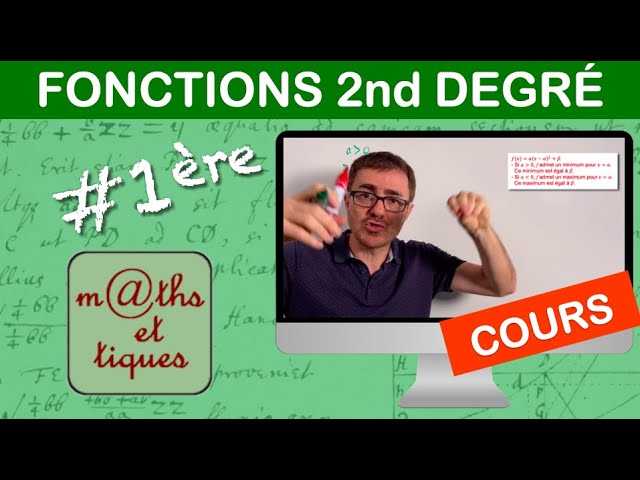 THE COURSE: Second-degree functions - First year