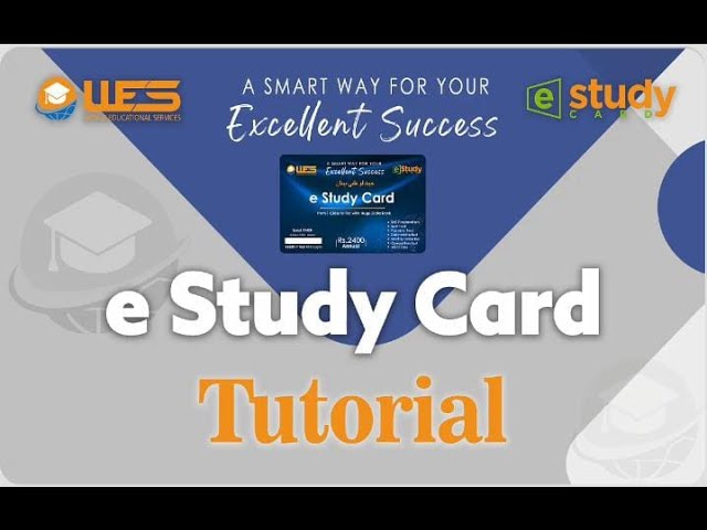 e Study Card Tutorial WES