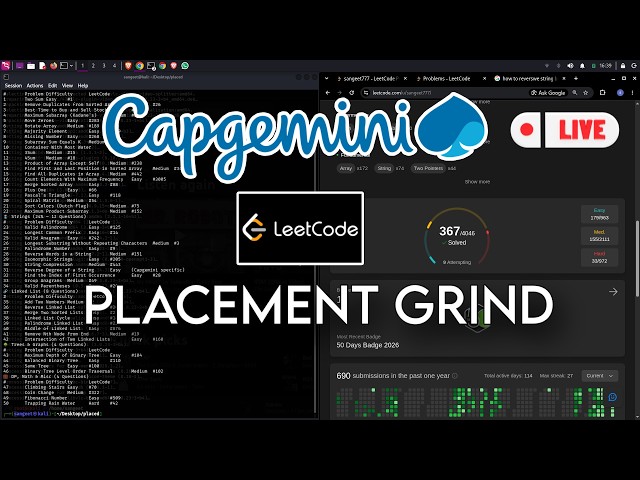 DATA STRUCTURE AND ALGORITHMS  CAPGEMINI GRIND LEETCODE QUESTIONS SOLVING MOST IMPORTANT AND CHESS