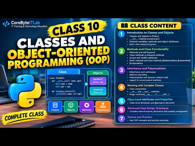 2.10.0 IT 162 Advanced Python Class 10 | Classes, Objects, Inheritance, Polymorphism & Encapsulation