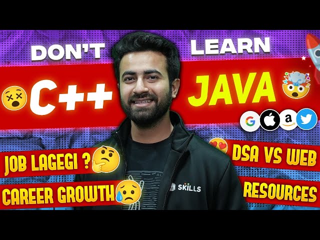 C++ or JAVA ? Which Coding Language is The BEST For DSA / Web Development ? 🚀 Placement & Internship