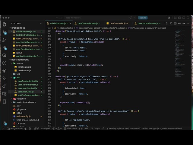 Automated testing