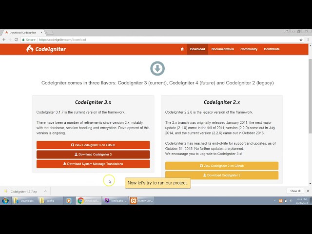 How to install CodeIgniter 3 on your Local Machine