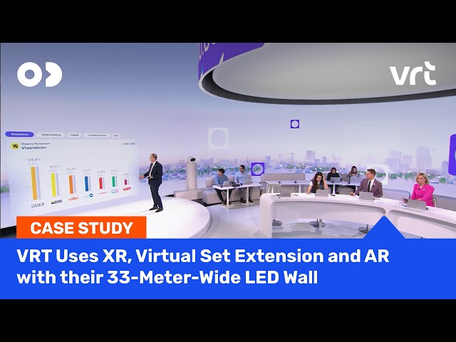 VRT Uses AR, XR and Virtual Set Extension with their 33-Meter-Wide LED Wall