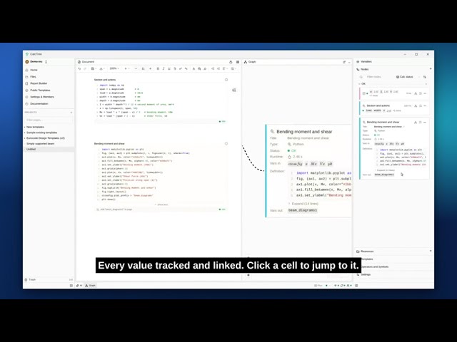 Python cells in CalcTree pages