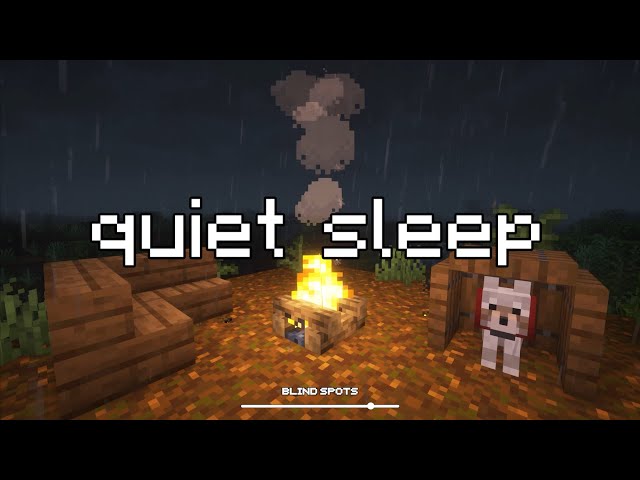 finally, a place to rest... (minecraft music, heavy rain)