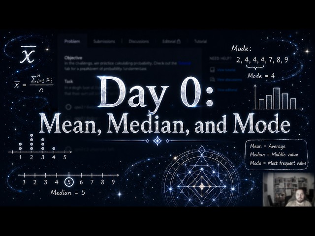 Day 0: Mean, Median, and Mode | HackerRank