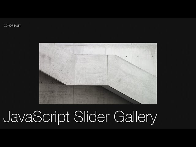 JavaScript Project: Touch Screen / Swipe / Mouse Events Image Slider Gallery